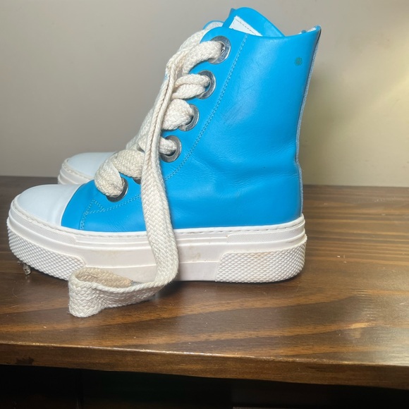 Cristian Zerotre Calipso 300 Blue/White Made In Italy Big Laces 6.5 - Picture 3 of 8